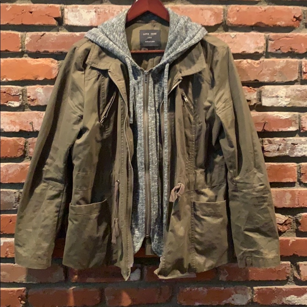 Army green  hoodie jacket